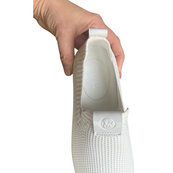 Michael Kors NWOT Juno Knit White Slip-On Sneakers, Women’s Sz 6.5 - Picture 8 of 11